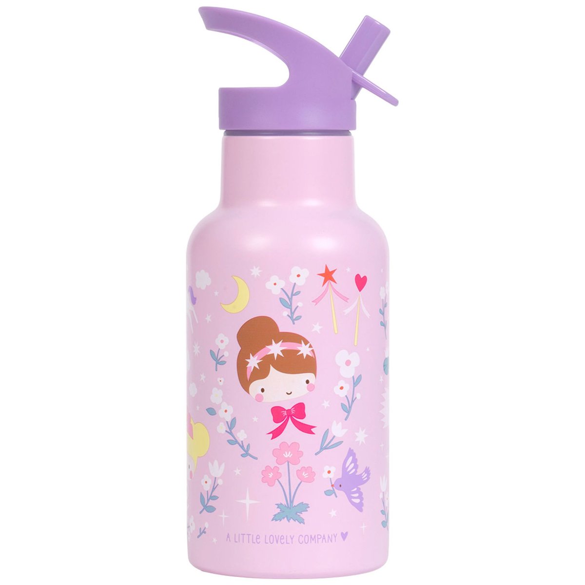 Gourde isotherme enfant 350 ml Princesses couleur unique, A LITTLE LOVELY COMPANY