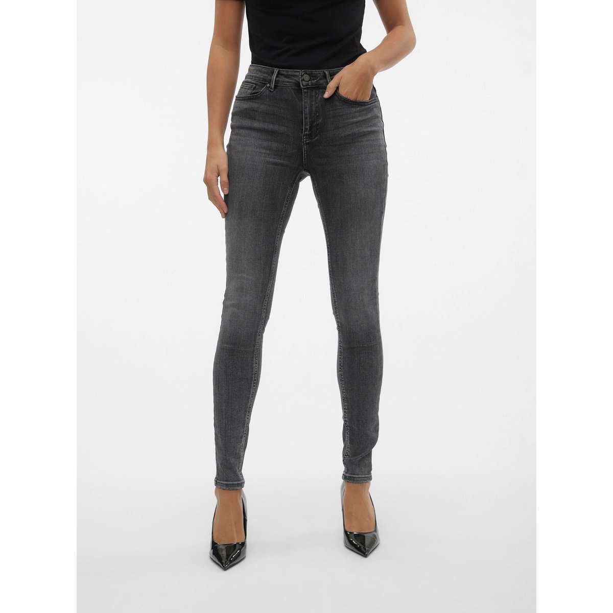 Jean Skinny medium grey denim, VERO MODA