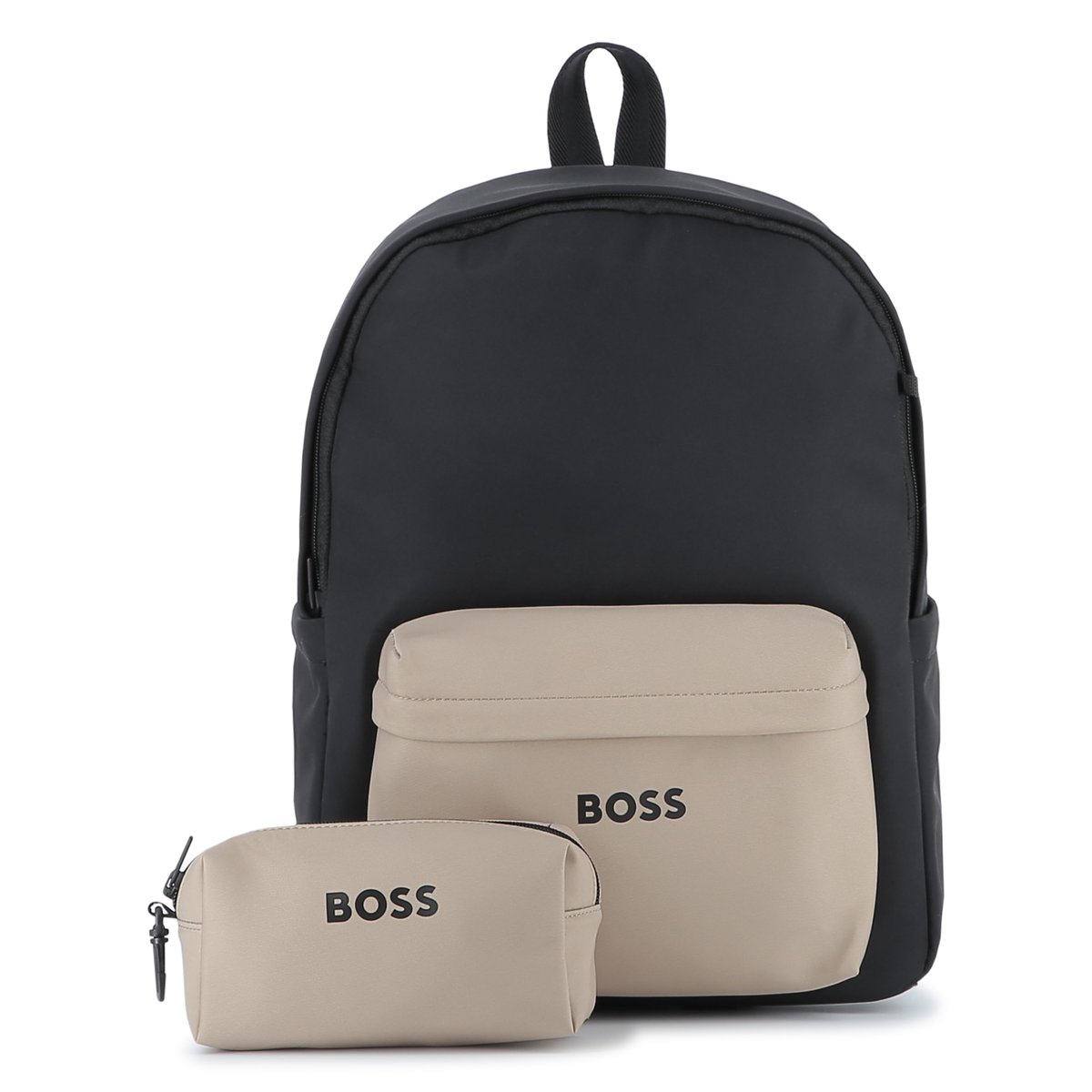 Sac à dos et trousse à crayons black, BOSS KIDSWEAR