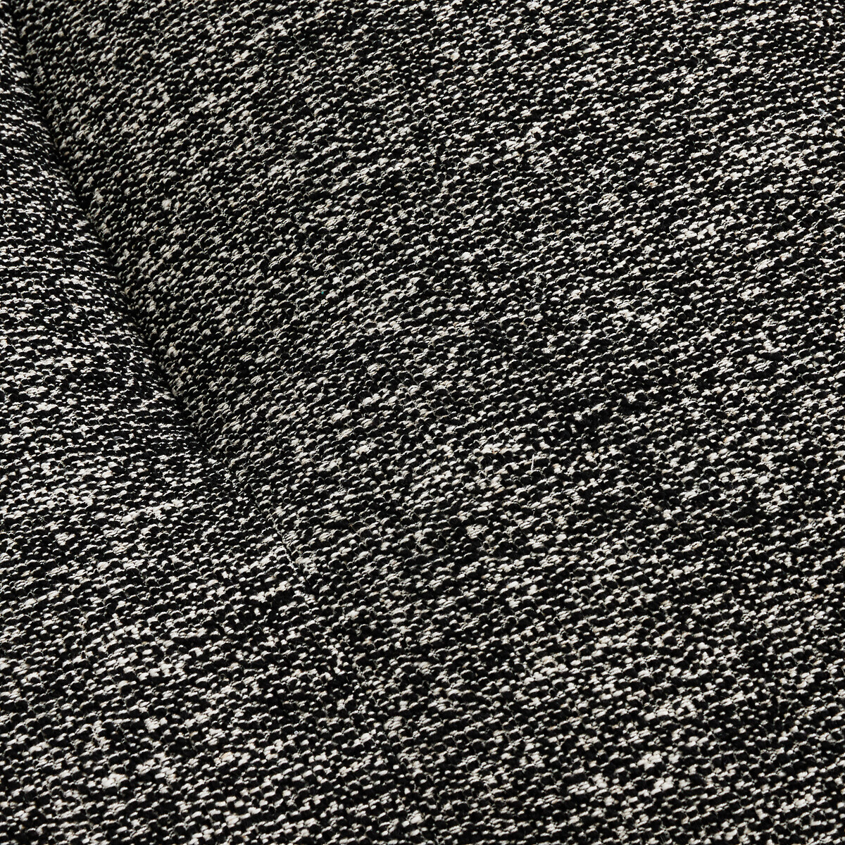 Repose-pieds modulable, en bouclette, GIULIANO noir, AM.PM