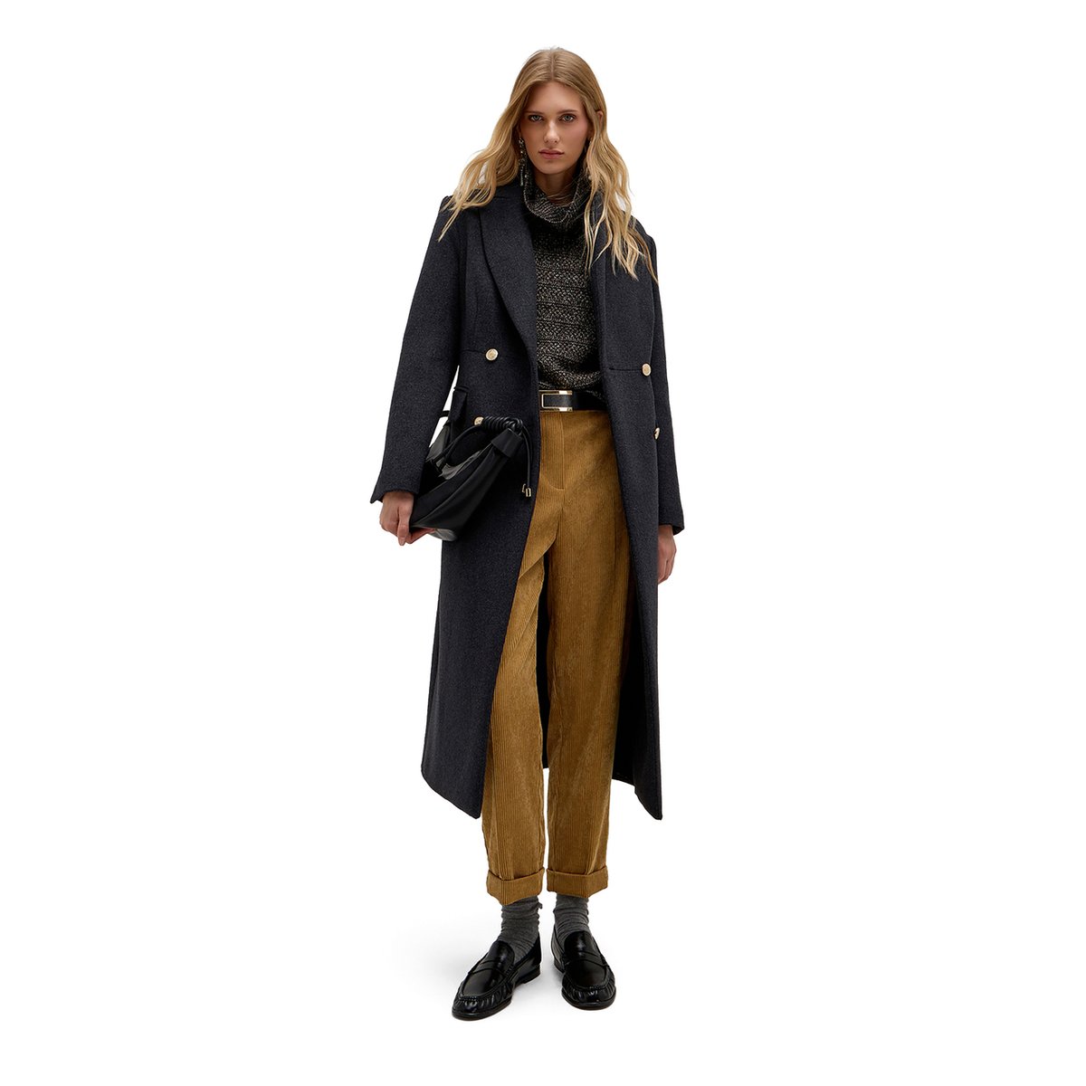 Manteau croisé gris, MOTIVI