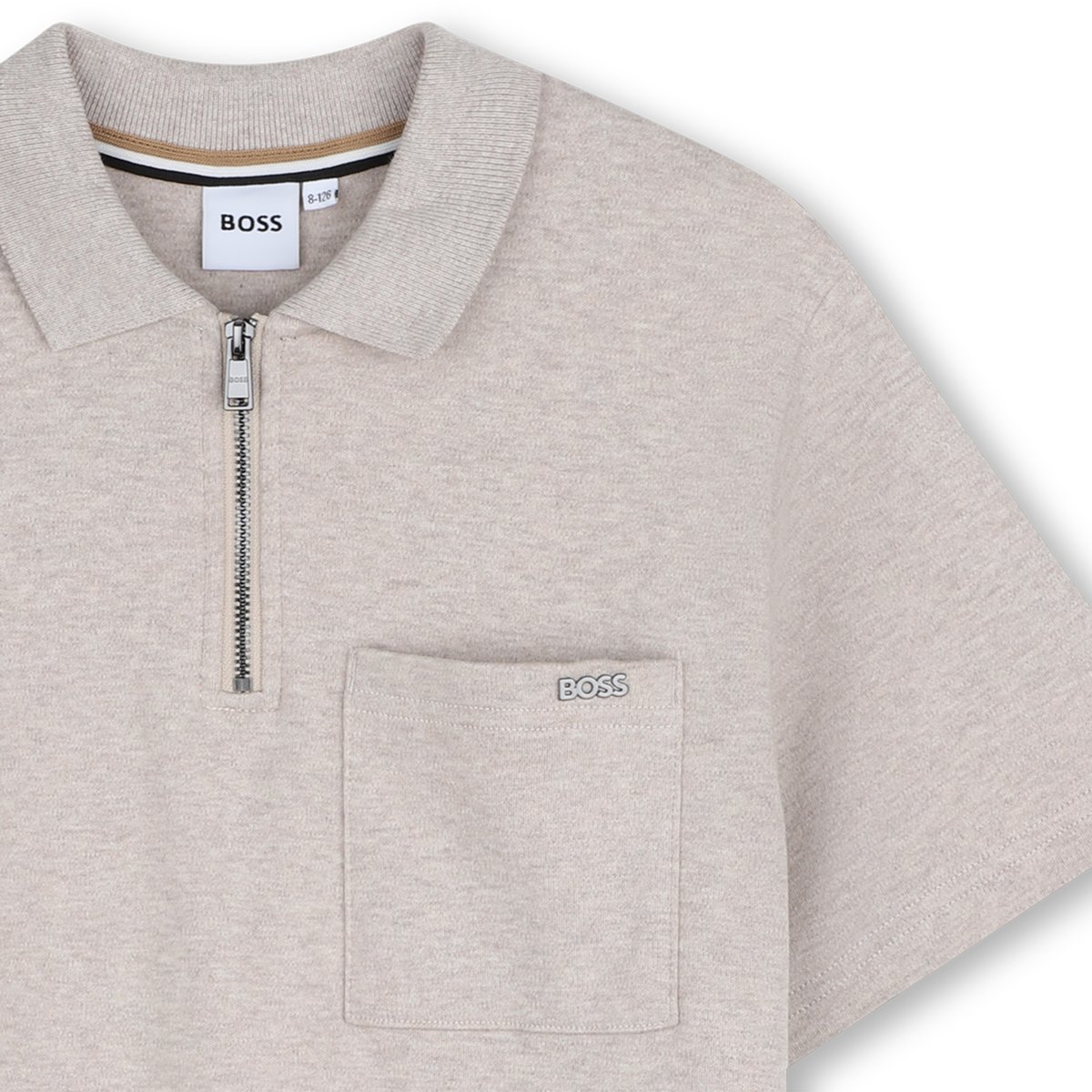 Polo manches courtes ecru chine, BOSS KIDSWEAR