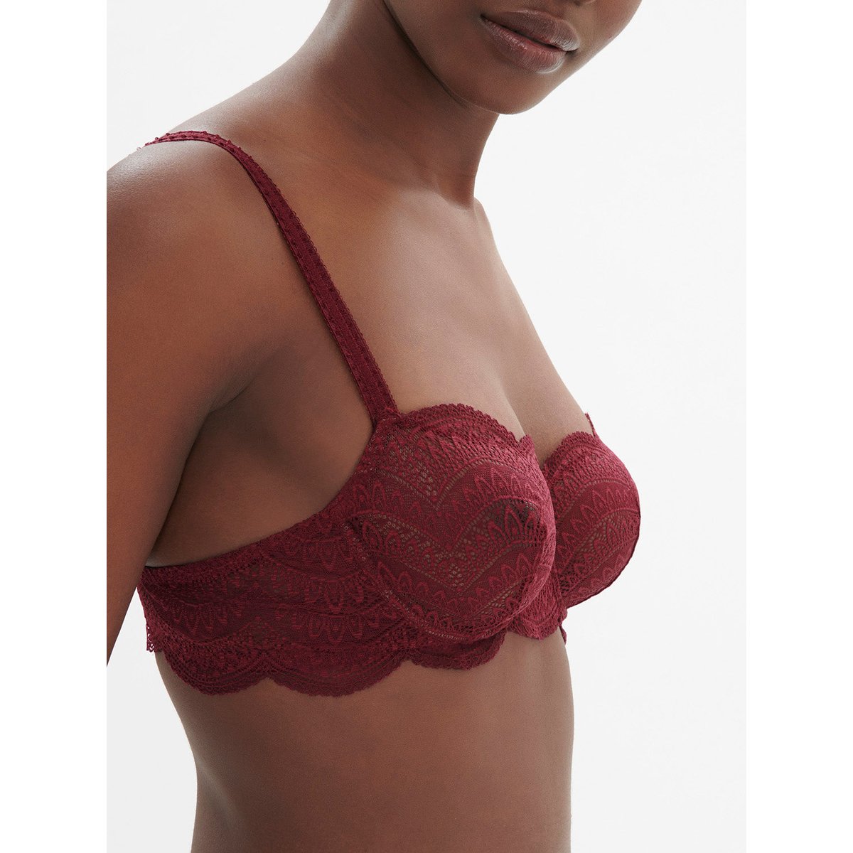 Soutien-gorge corbeille, KARMA rouge, SIMONE PERELE
