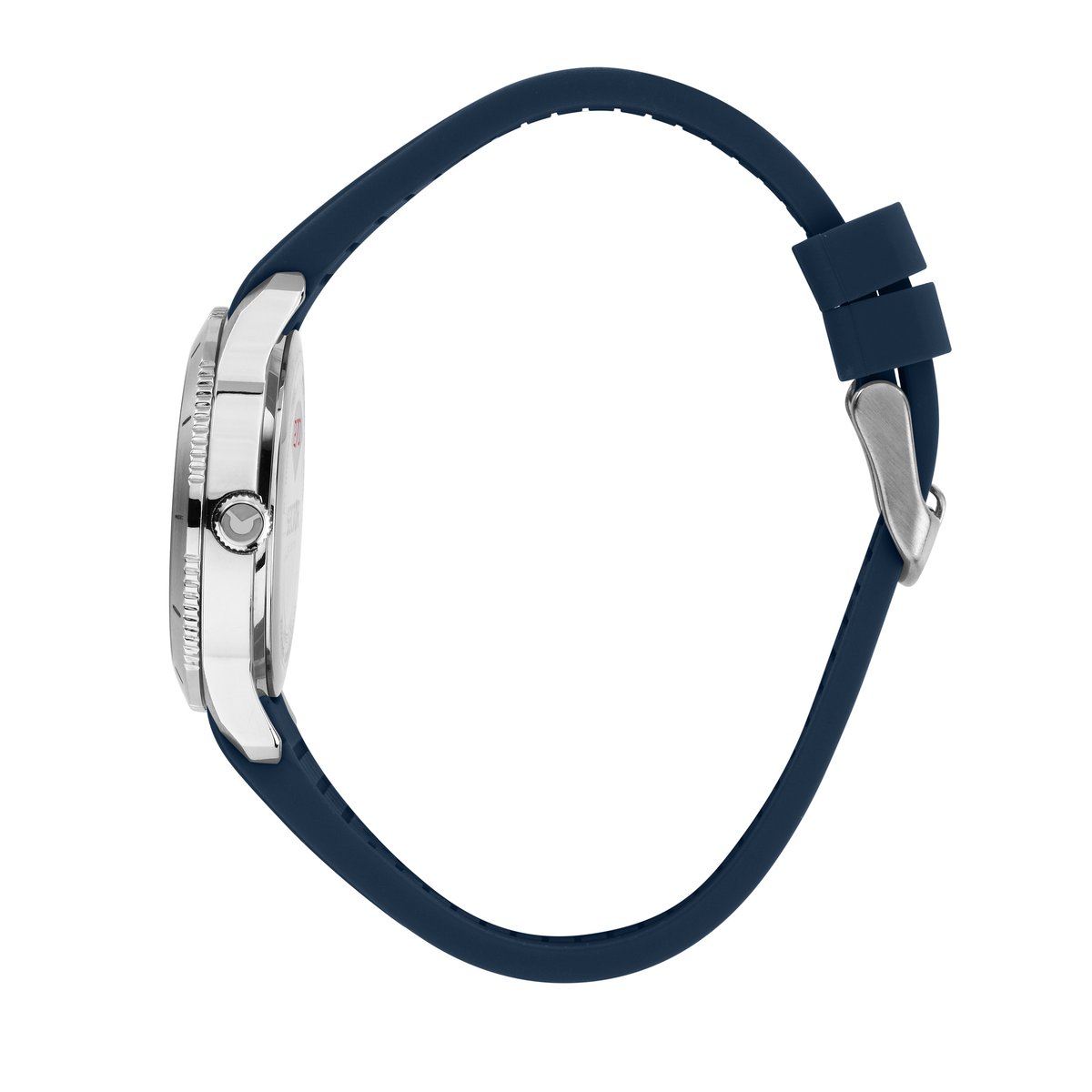 Montre analogique en acier, silicone 270 bleu, SECTOR NO LIMITS