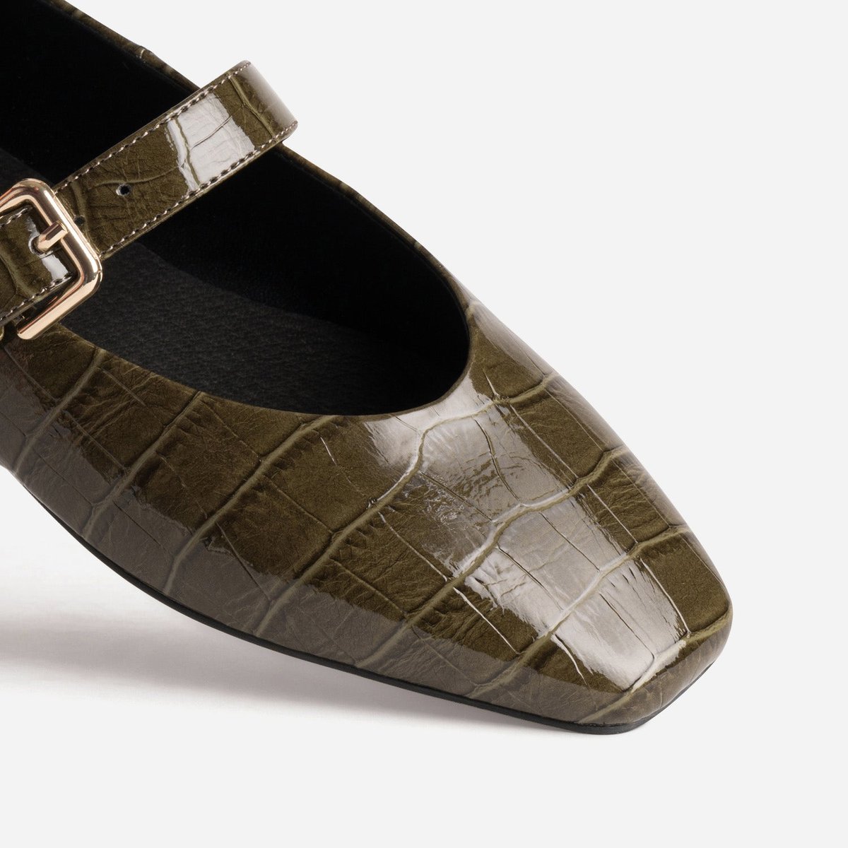 Ballerine BUSHRA vert olive, ERAM
