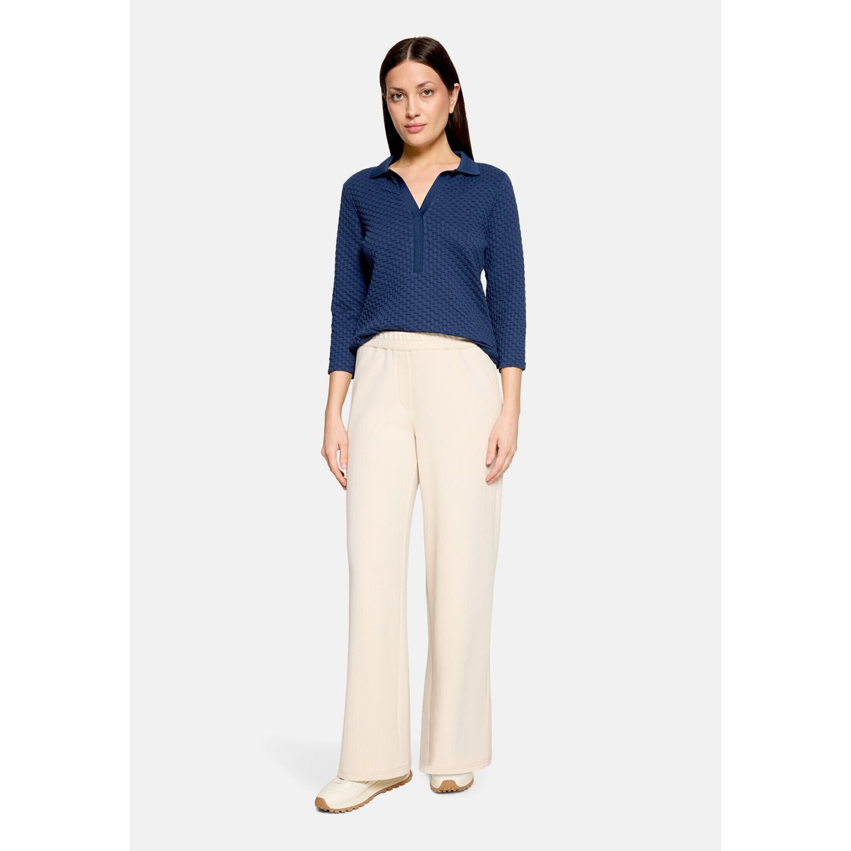T-shirt basique avec structure iris blue, BETTY BARCLAY
