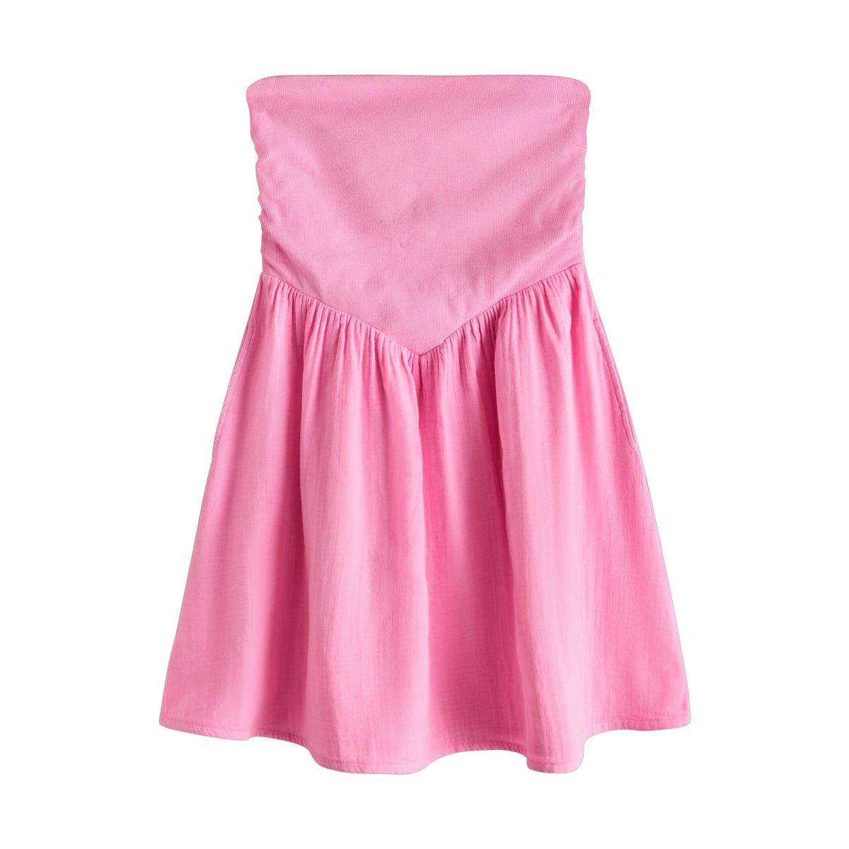 Robe d'été courte bandeau en jersey mélangé pink fluorescent, NEXT