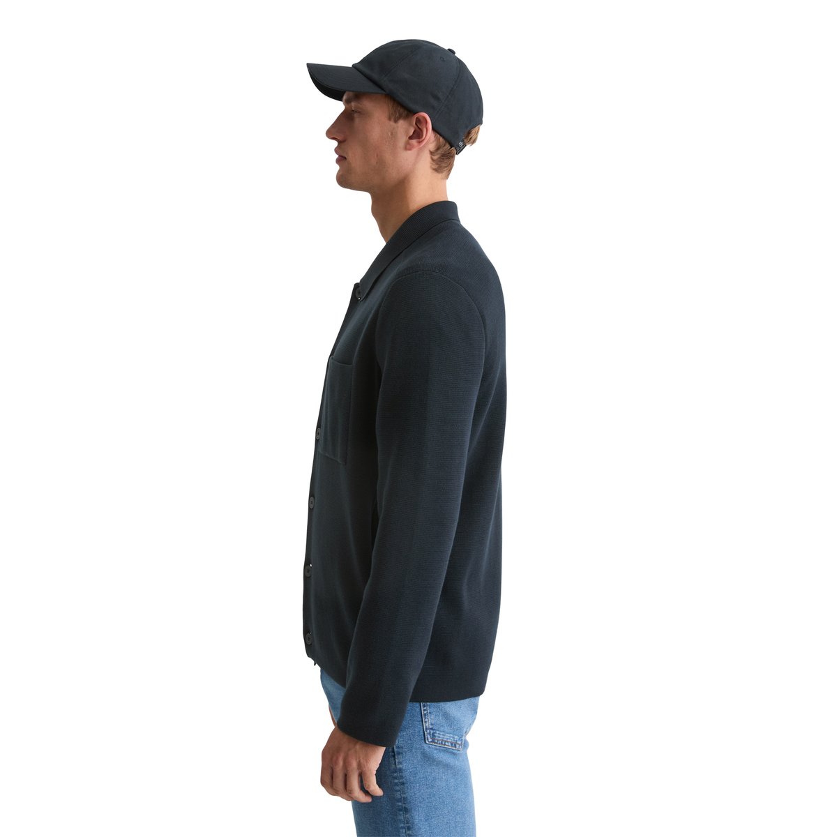 Survêtement en tricot regular en pur coton bio bleu foncé, MARC O'POLO