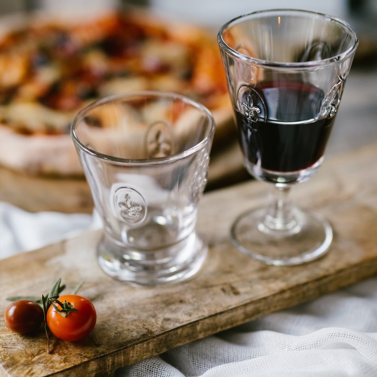Lot de 6 verres à vin, FLEUR DE LYS transparent, LA ROCHERE