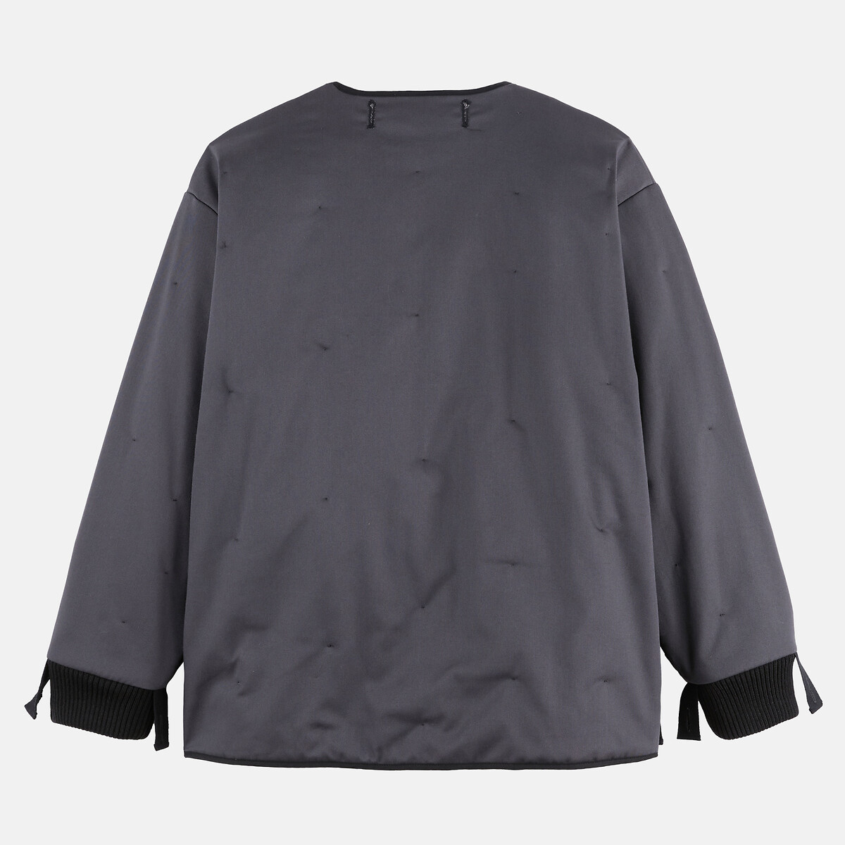 Veste esprit militaire matelassée, en coton gris, LA REDOUTE X EWEN