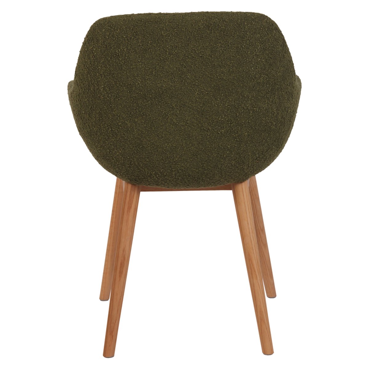 Chaise repas effet laine boucletteTerracotta kaki, ZAGO