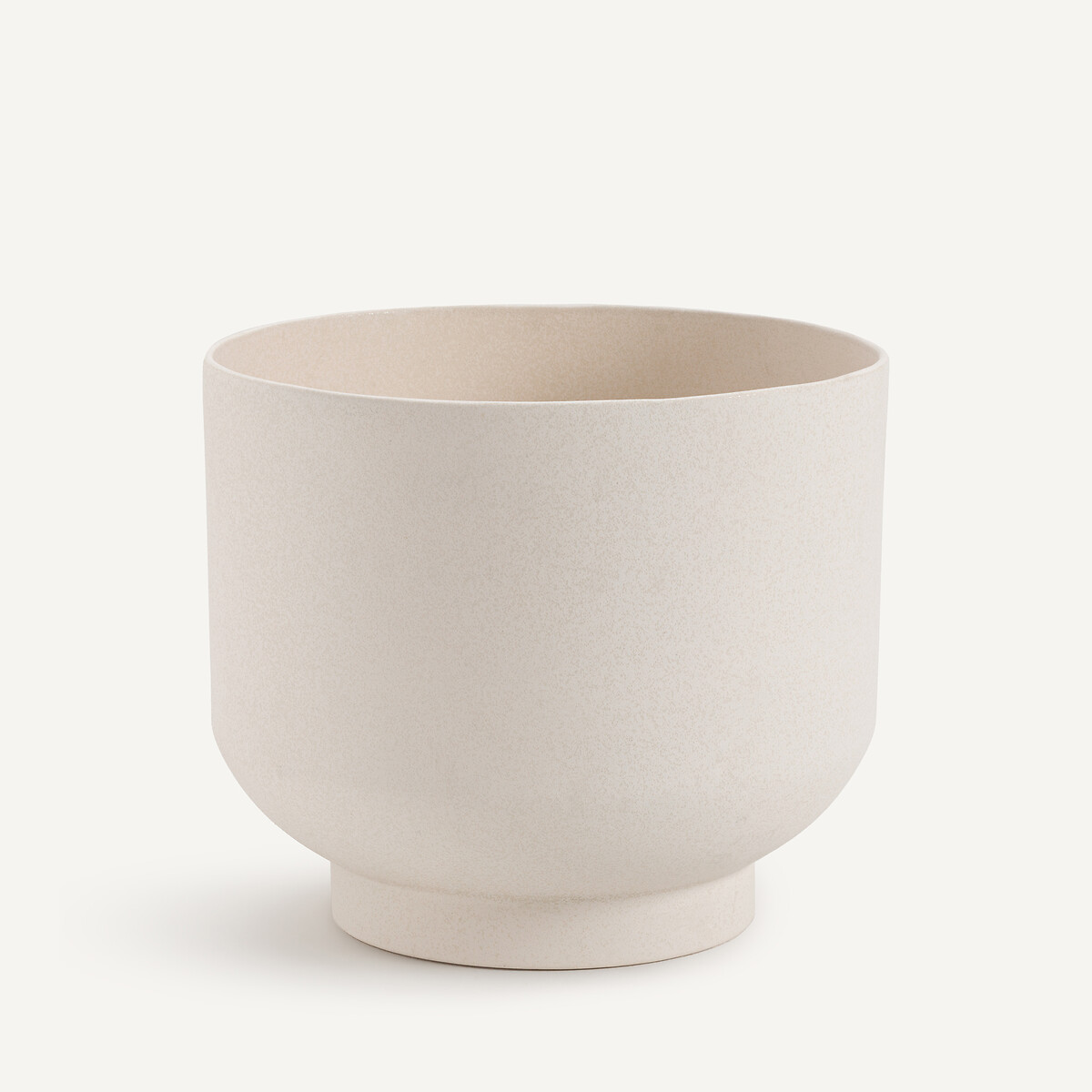 Cache pot en faïence hauteur 33 cm, Florian blanc, AM.PM