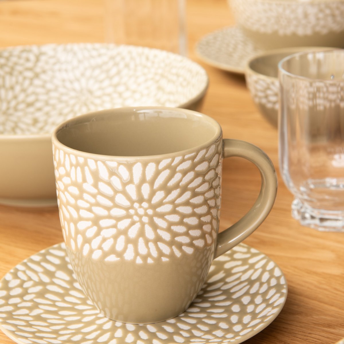 Mug Tahini 30 cl (lot de 2) - TAHINI vert, TABLE PASSION