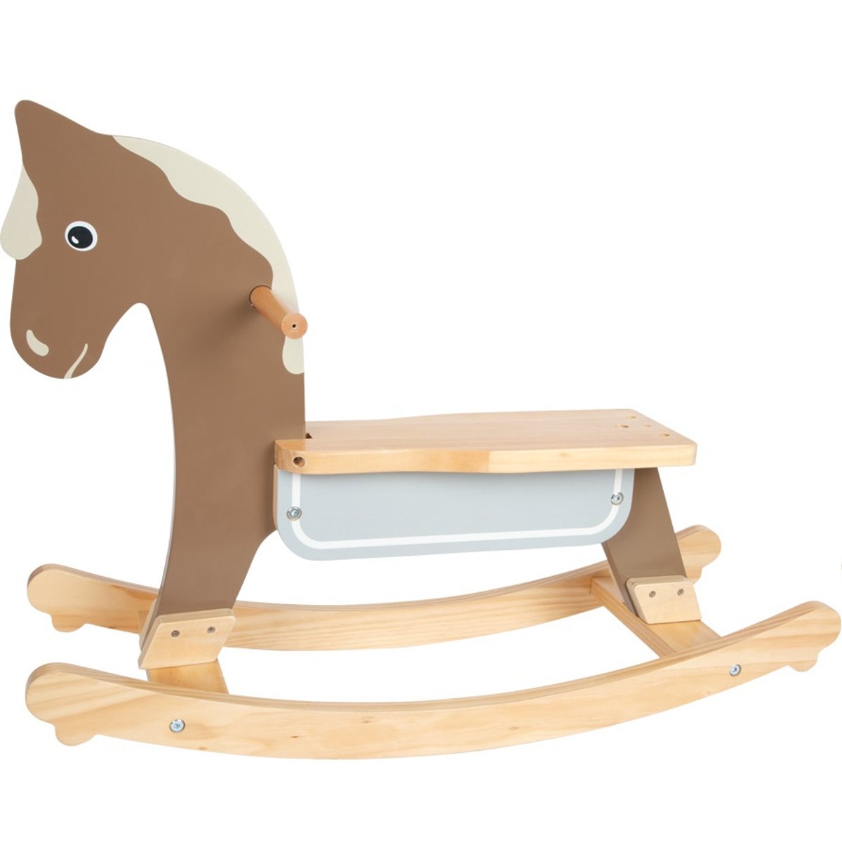 Cheval à bascule avec siège marron, SMALL FOOT COMPANY