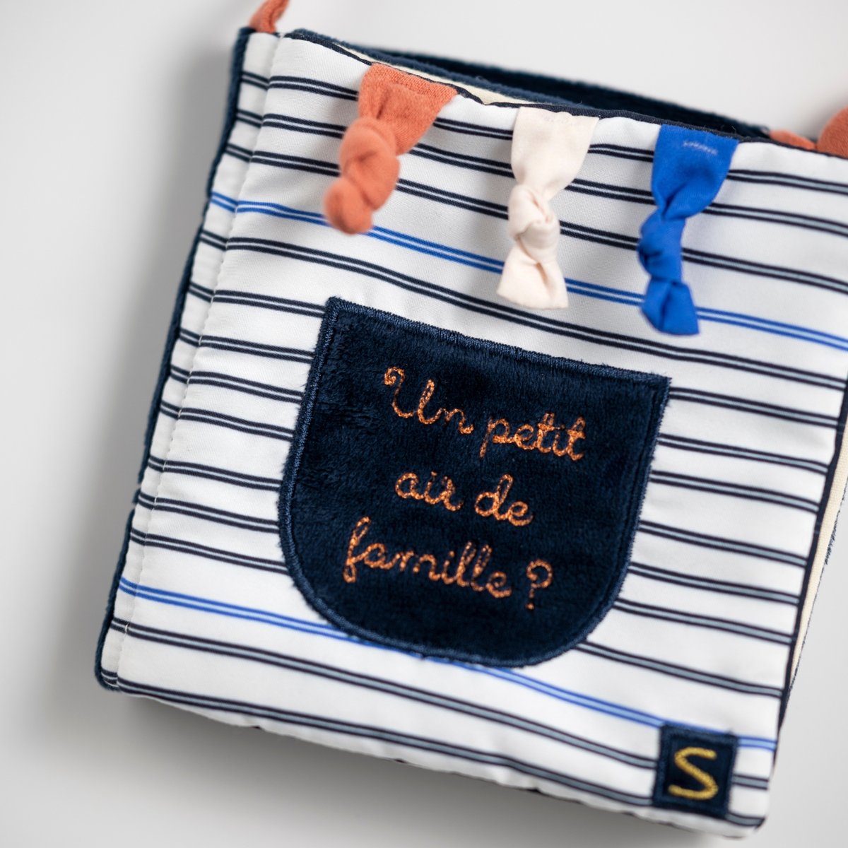 Livre d'éveil BABY SAILOR bleu, blanc, orange, SAUTHON