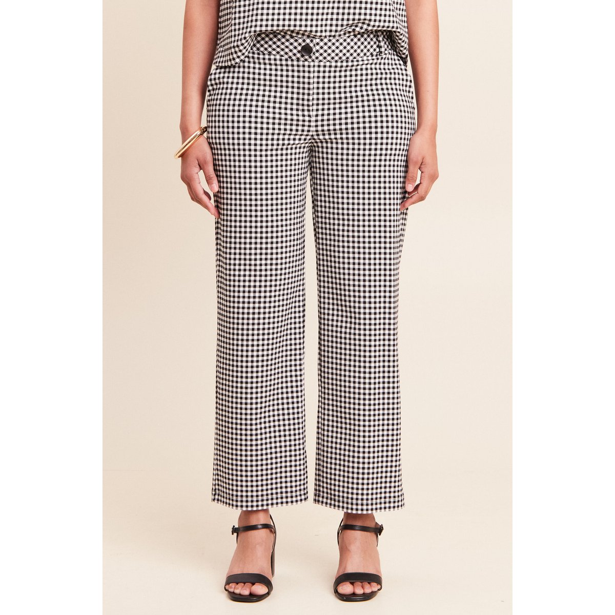 Pantalon large 7/8ème taille standard noir, BREAL