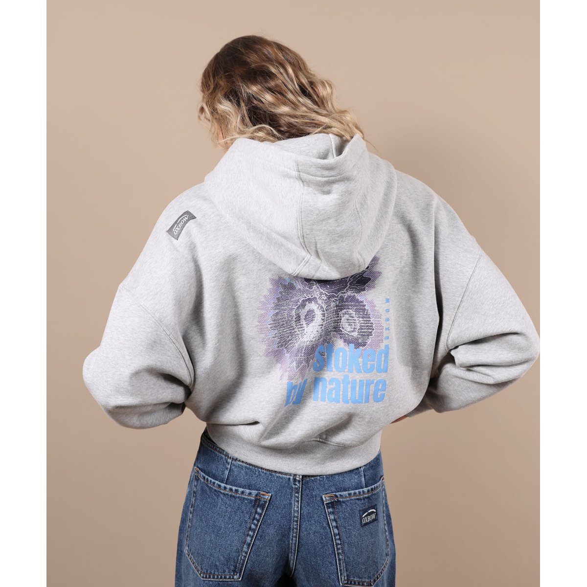 Sweat à capuche NATURE grey heather, OXBOW