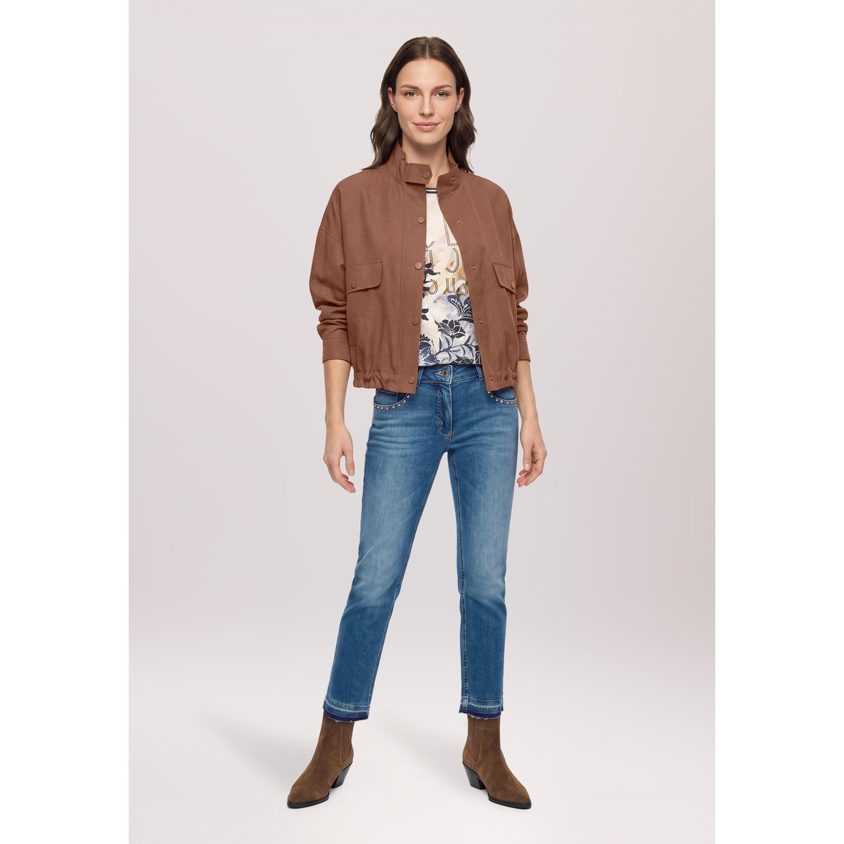 Blouson à manches longues dark coffee, BETTY BARCLAY