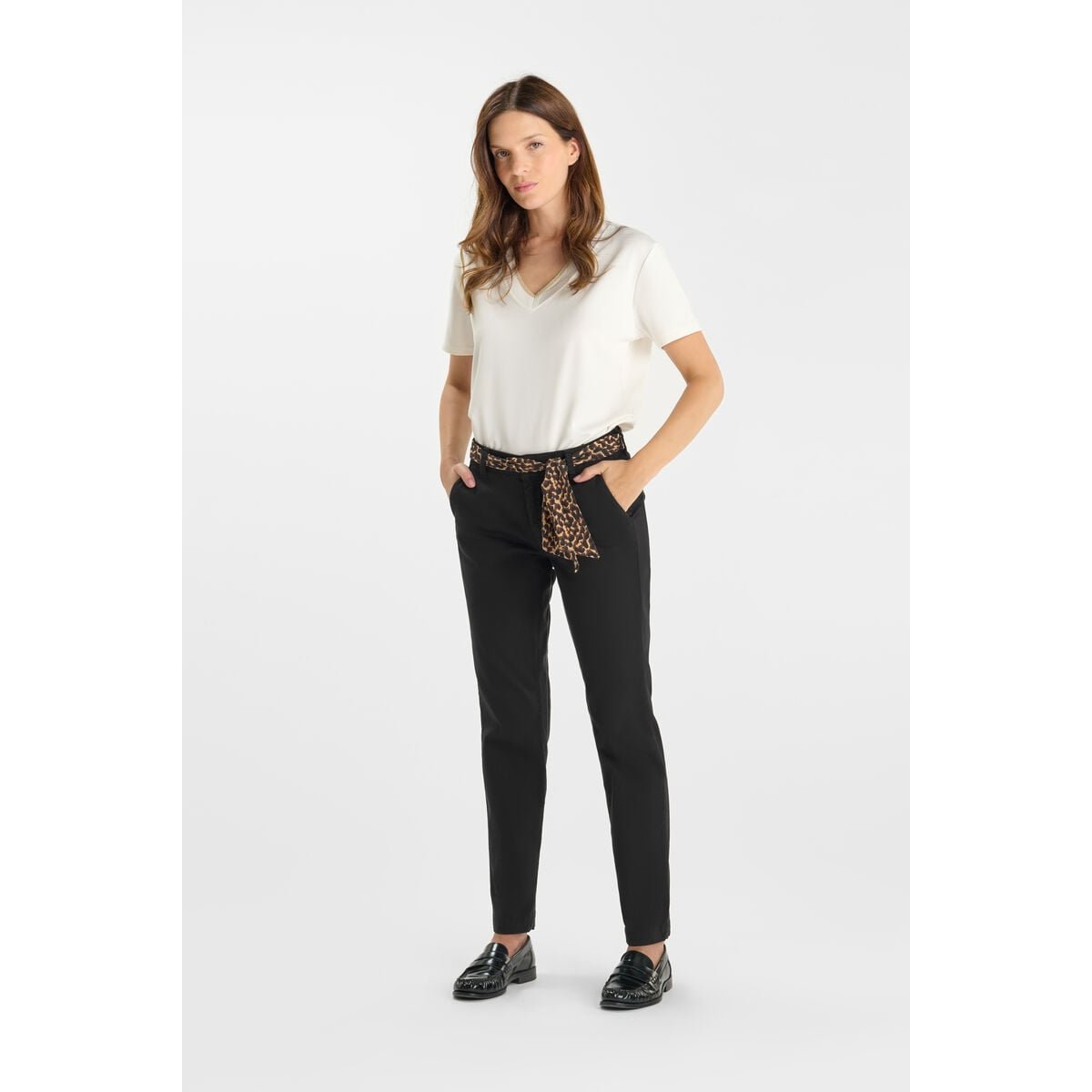 Pantalon droite KRISTIN black, LE TEMPS DES CERISES