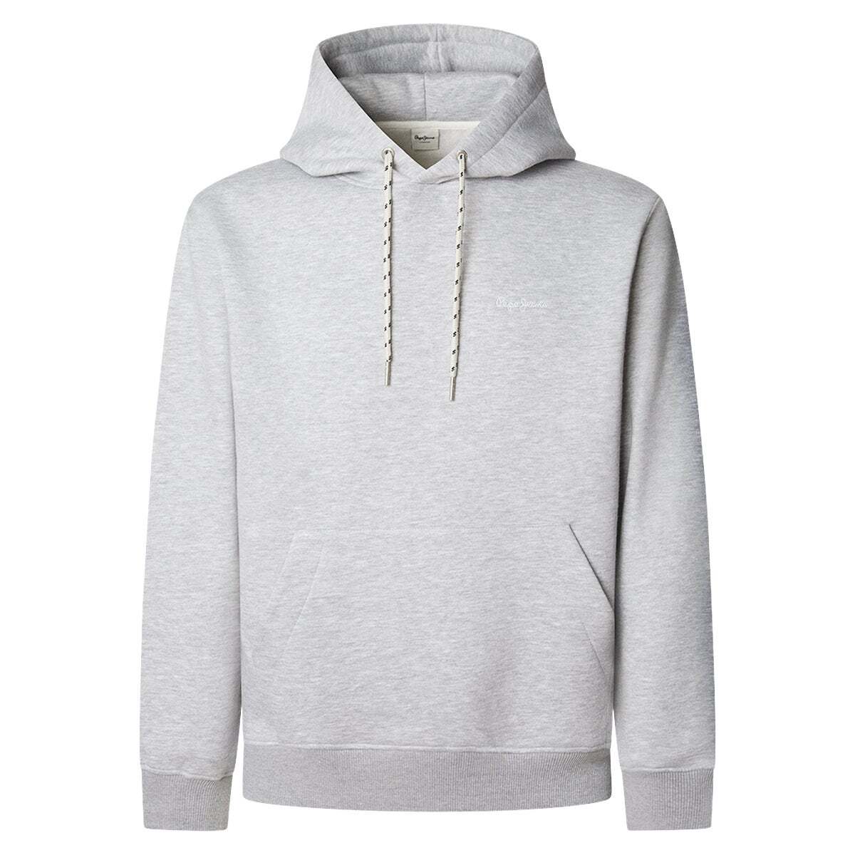 Sweat À Capuche Avec Logo gris chine, PEPE JEANS