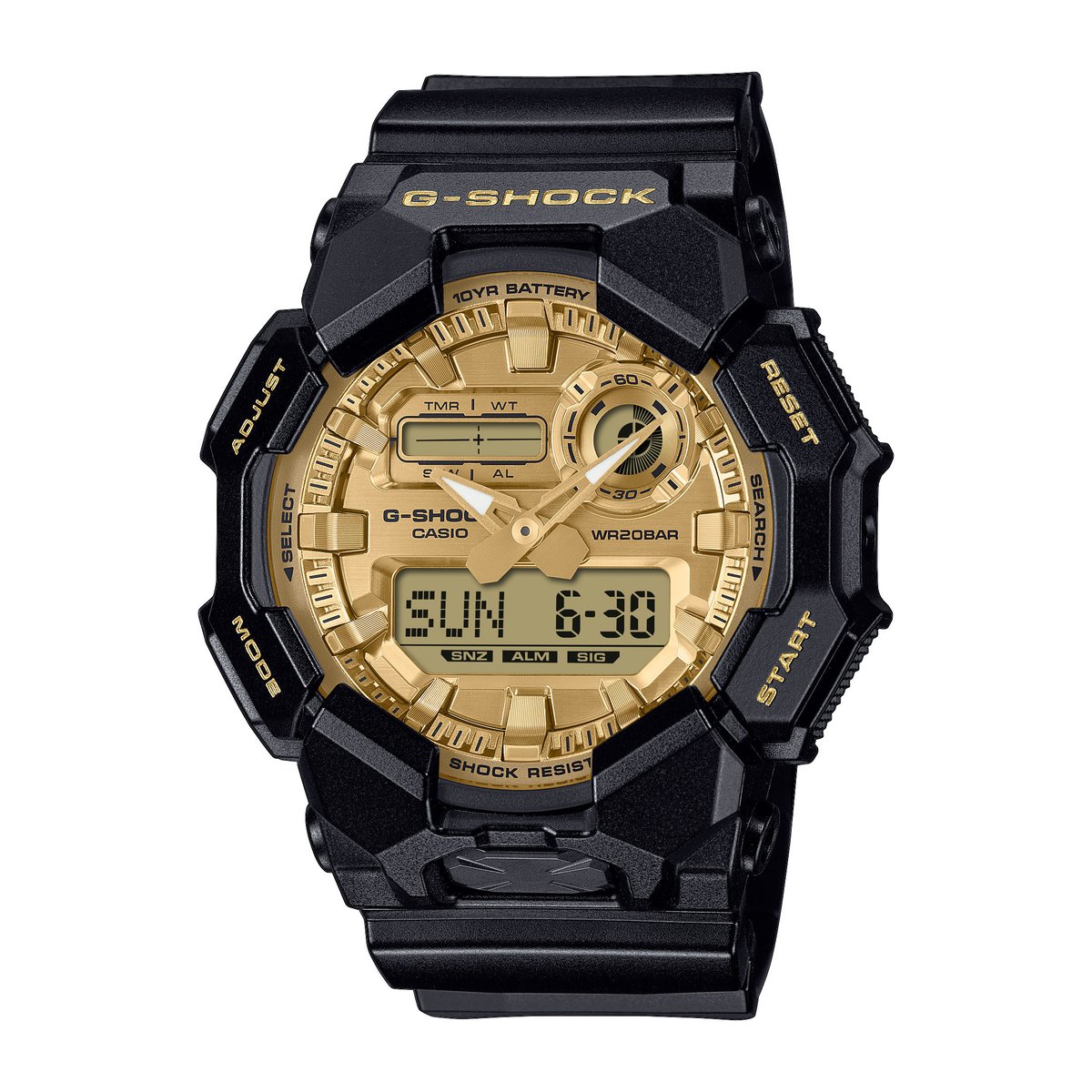 Montre Analogique Digital CASIO G-SHOCK noir doré noir, G-SHOCK