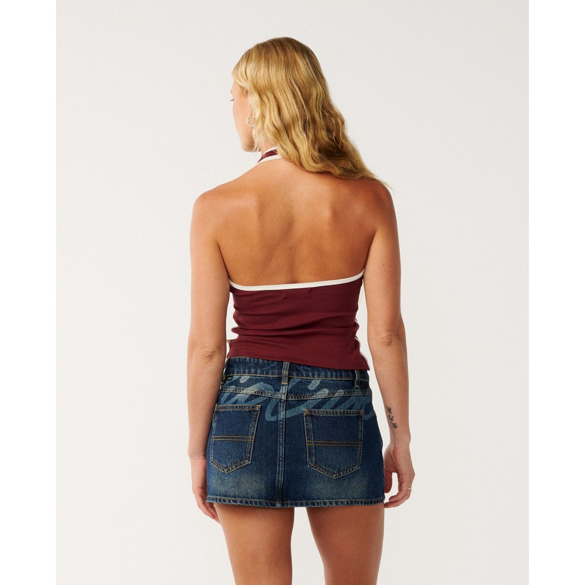 Top dos nu Samba Fitted dark plum, RIP CURL