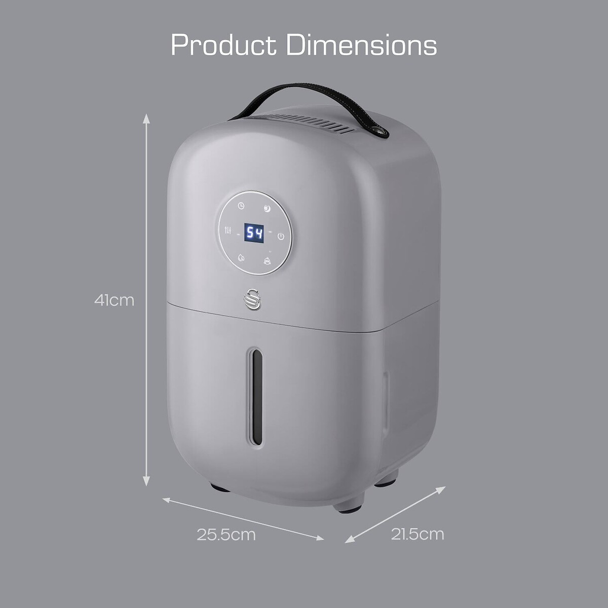 5L Retro Dehumidifier - SH16501 grey, SWAN