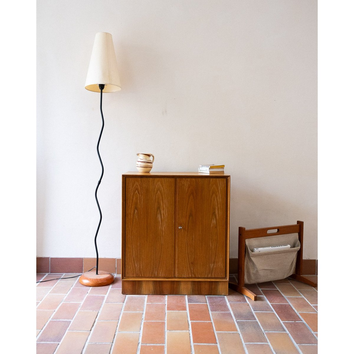 Buffet total look bois Gustave N°1622 - Bon état bois clair, DEBONGOUT