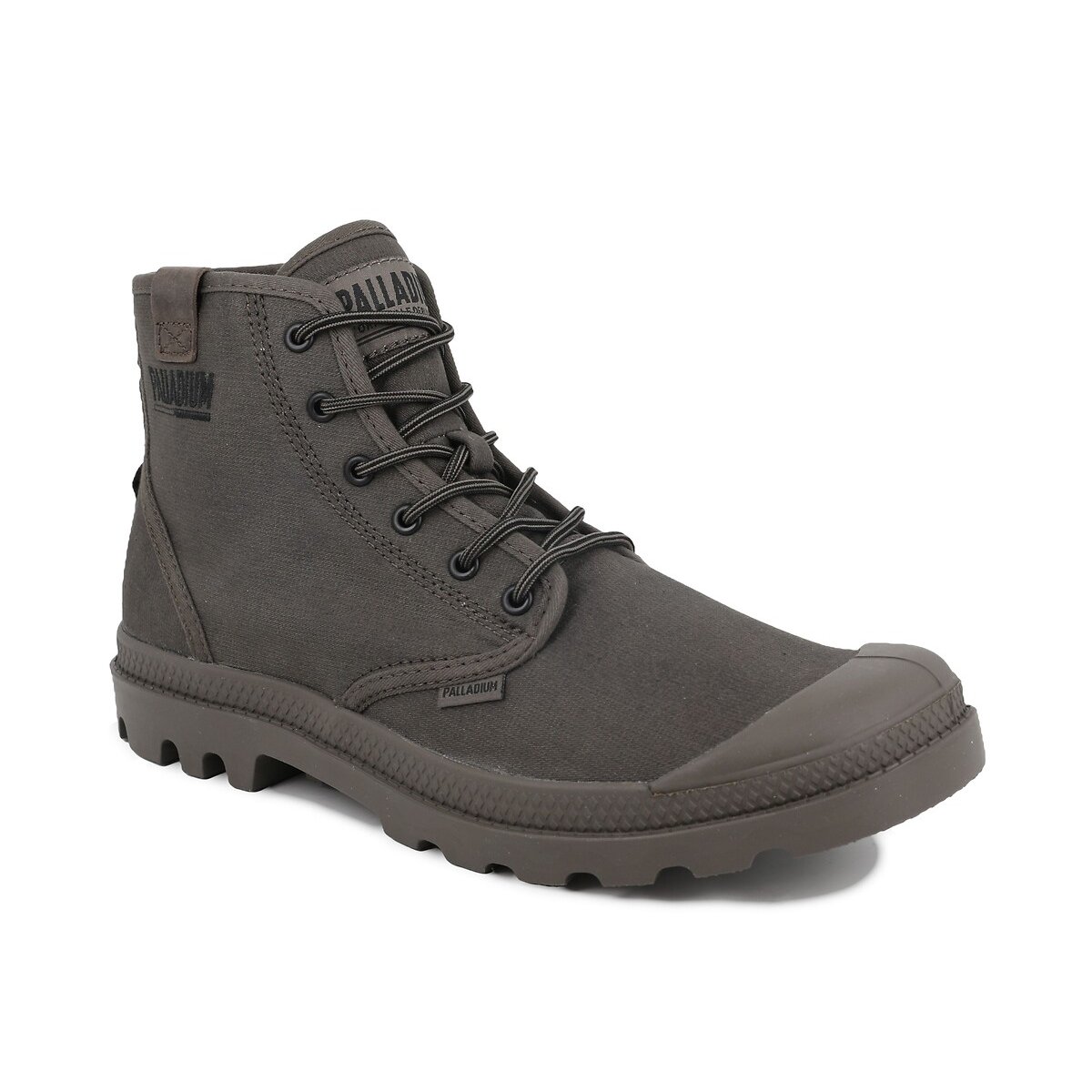 Scarpe da ginnastica alte PAMPA PINE WAX marrone scuro, PALLADIUM