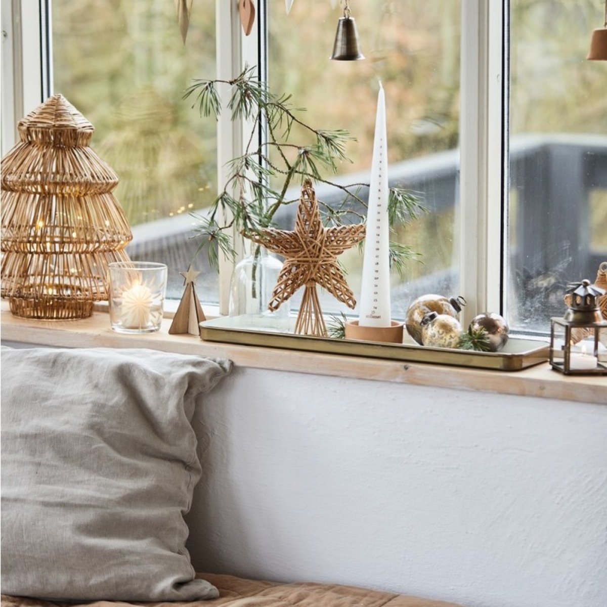 Housse de coussin lin gris perle, IB LAURSEN