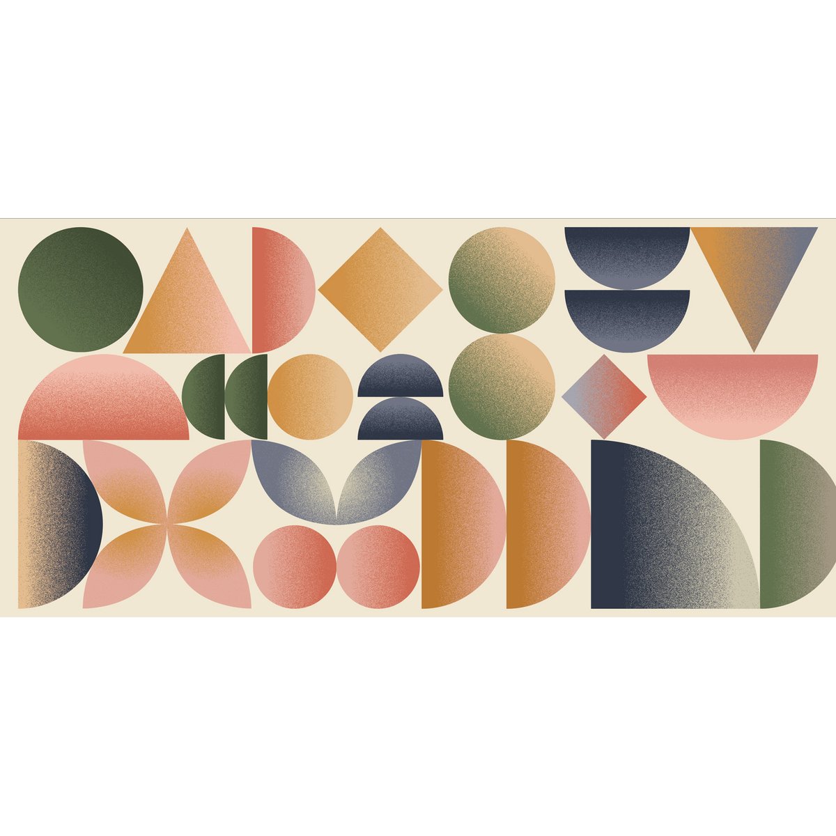Papier peint panoramique Chromatik, Couleurs 225 x 250cm couleurs, ACTE DECO