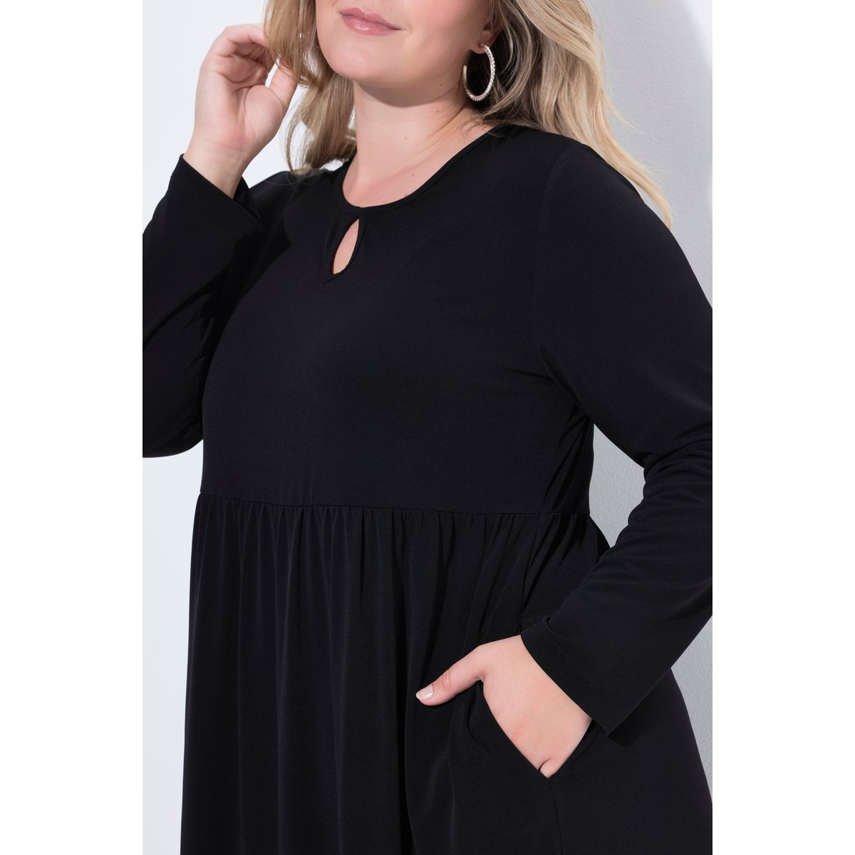 Robe maxi avec poches noir, ULLA POPKEN