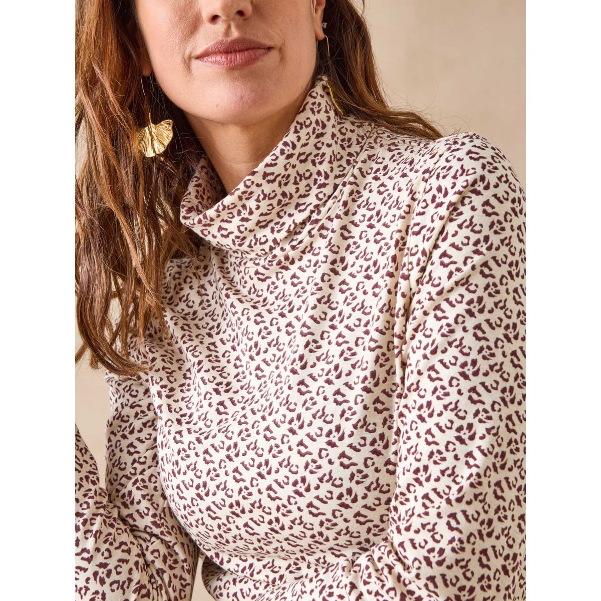 Sous-pull extensible imprimé peau de bête, DAXON