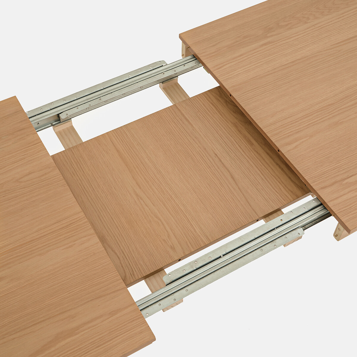 Mesa de comedor extensible de chapado de roble, de 6 a 8 cubiertos, TALET color roble, LA REDOUTE INTERIEURS
