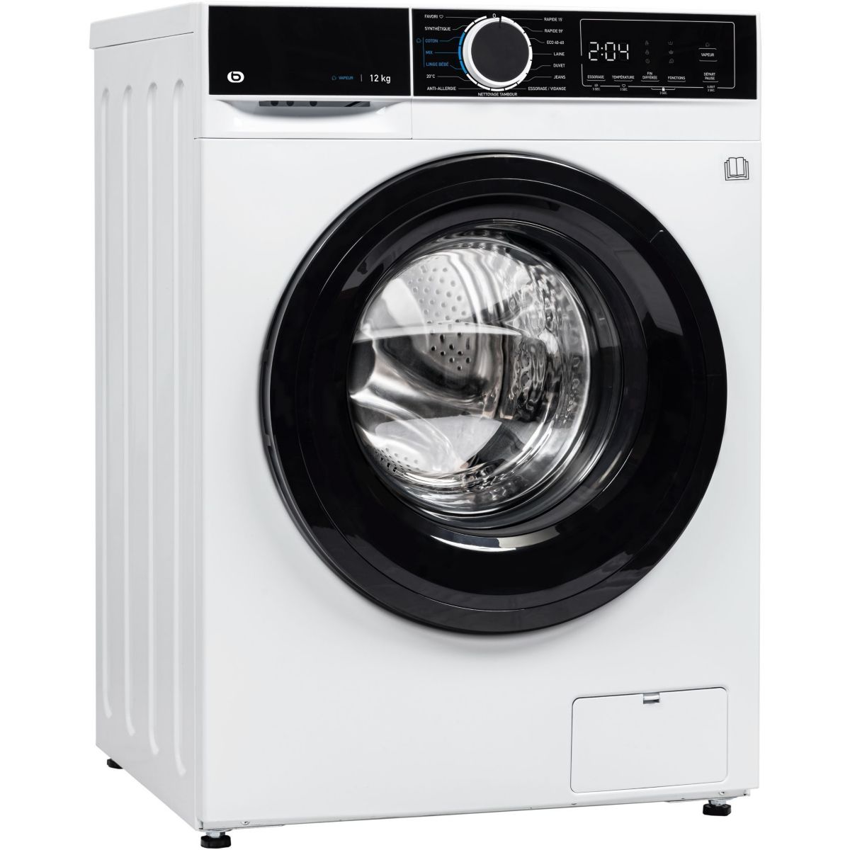 Lave linge hublot ELF1214-3b couleur unique, ESSENTIEL B