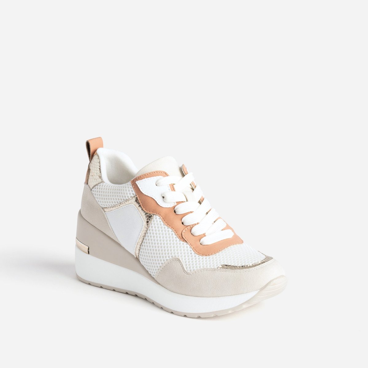 Basket PASCALISSE blanc/rose, ERAM