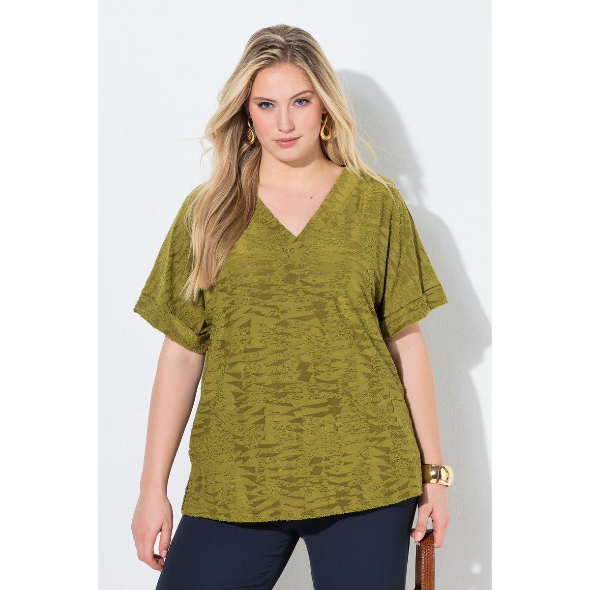 T-shirt oversize vert, ULLA POPKEN