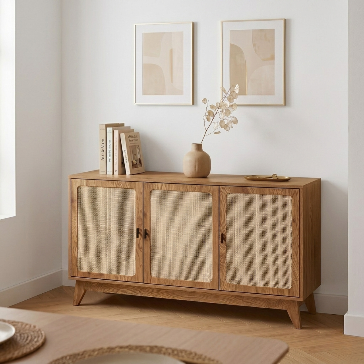 Buffet 3 portes ALIA bois clair, CALICOSY