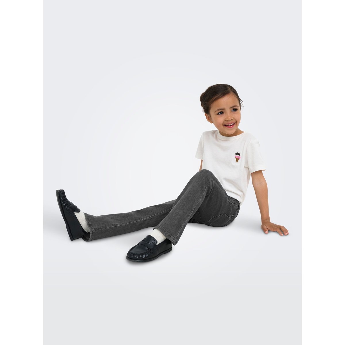 Jean Flared medium grey denim, KIDS ONLY
