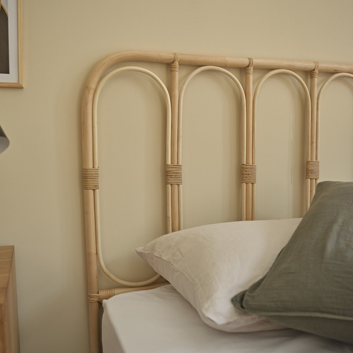 Tête de lit en rotin BOHO naturel, BERAH GETAH