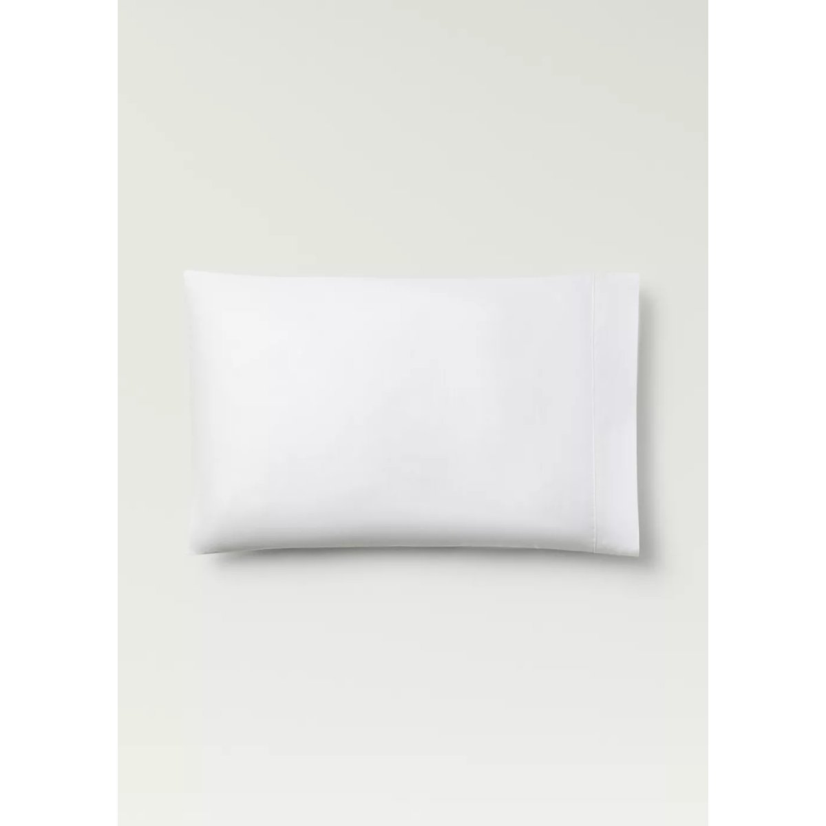 Deux taies d’oreiller coton satin 600 fils 50x75 cm blanc, MANGO HOME