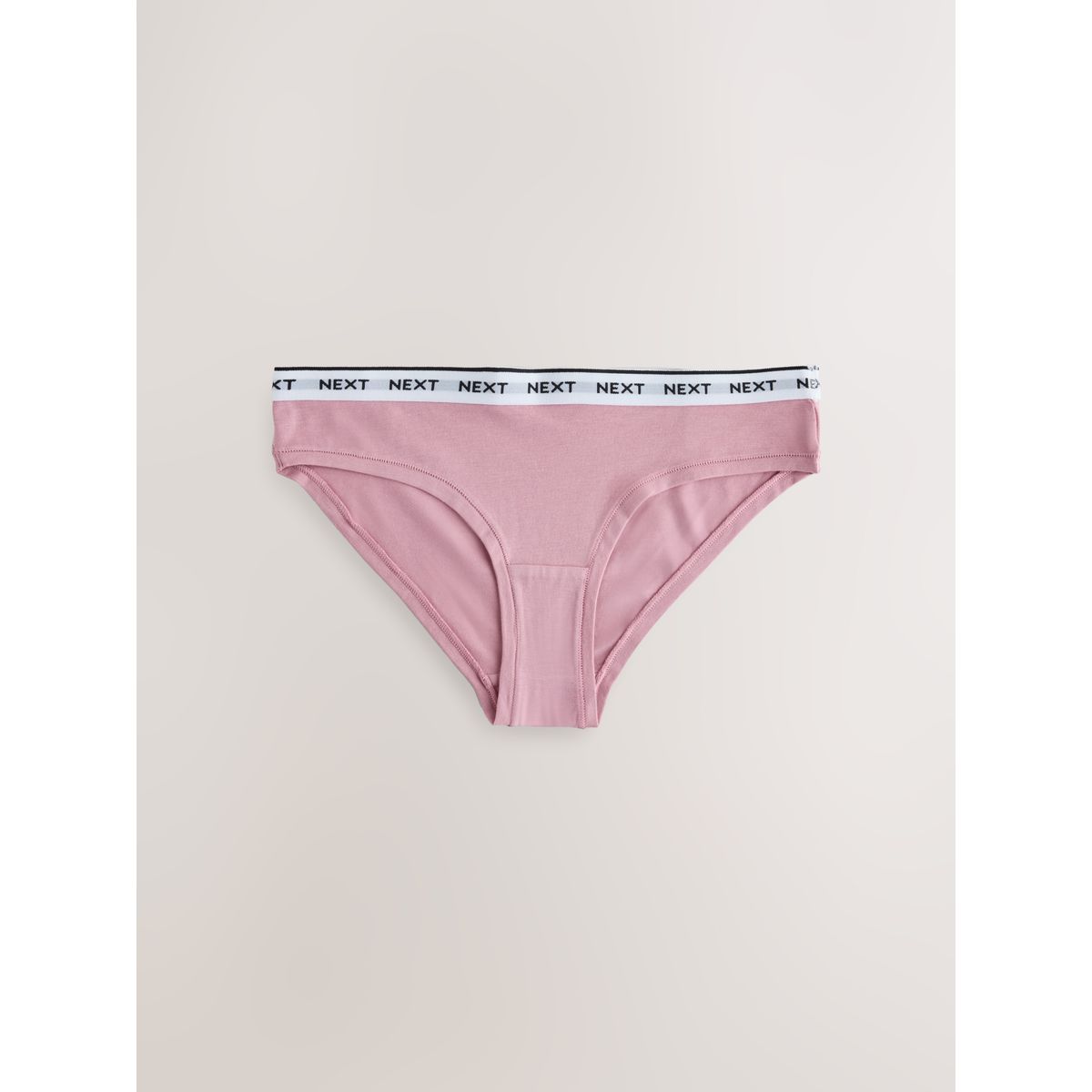 Culotte en modal et coton à logo, lot de 4 bleu marine/rose à carreaux, NEXT