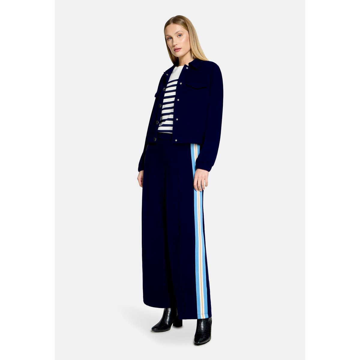 Veste casual à poches plaquées maritime blue, CARTOON