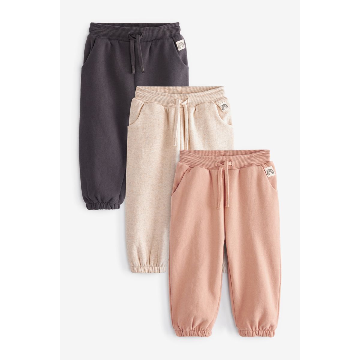 Pantalons jogging, lot de 3 naturel, NEXT