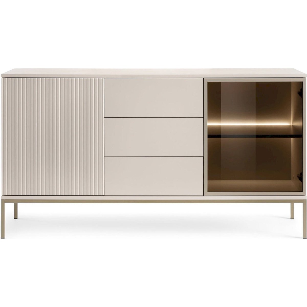 Buffet collection TOSENA avec éclairage LED cachemire, RECOLLECTION