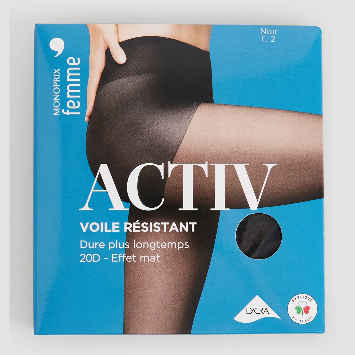 Collant matifiant noir, MONOPRIX