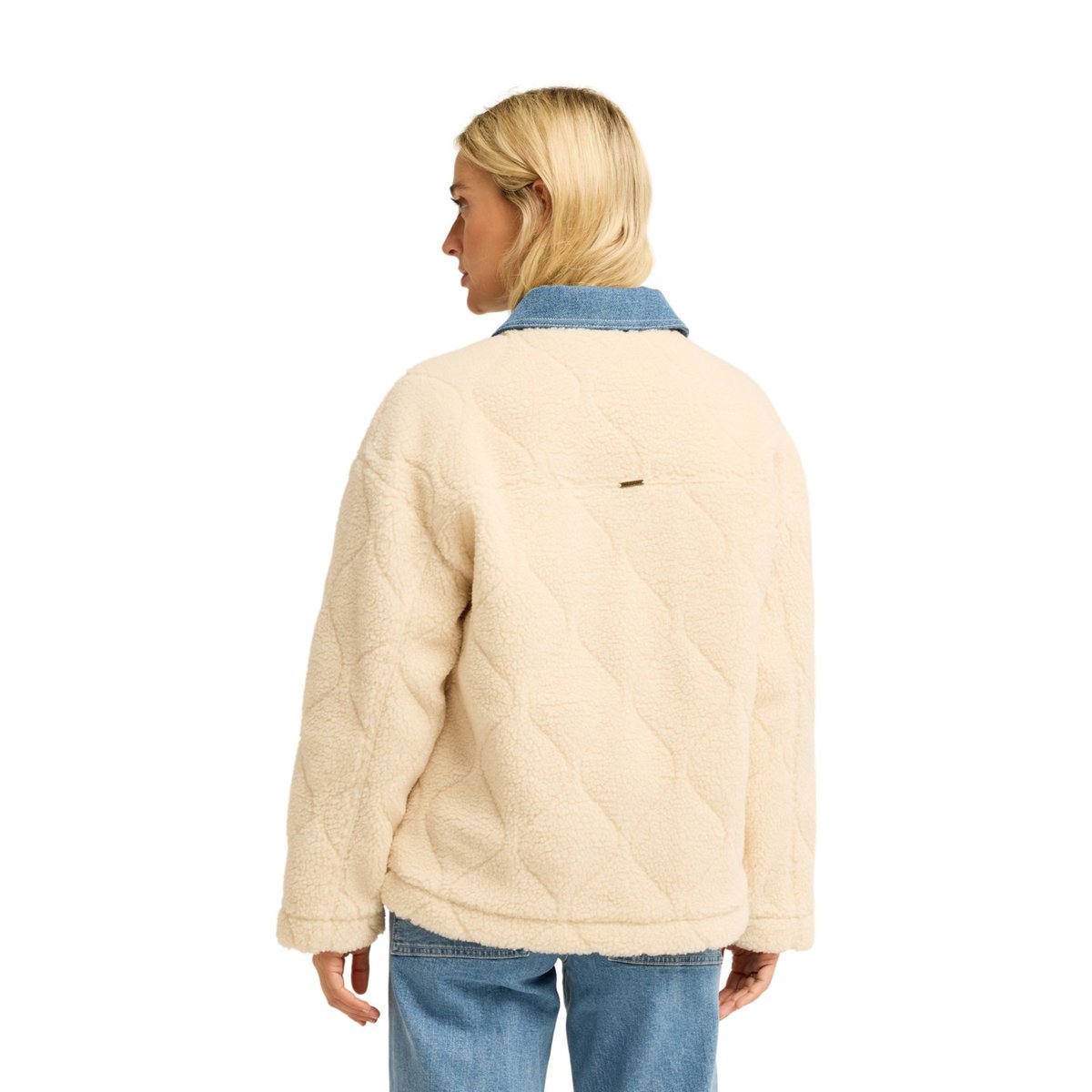 Veste trucker oversize STAY GOLDEN blanc white cap, BILLABONG