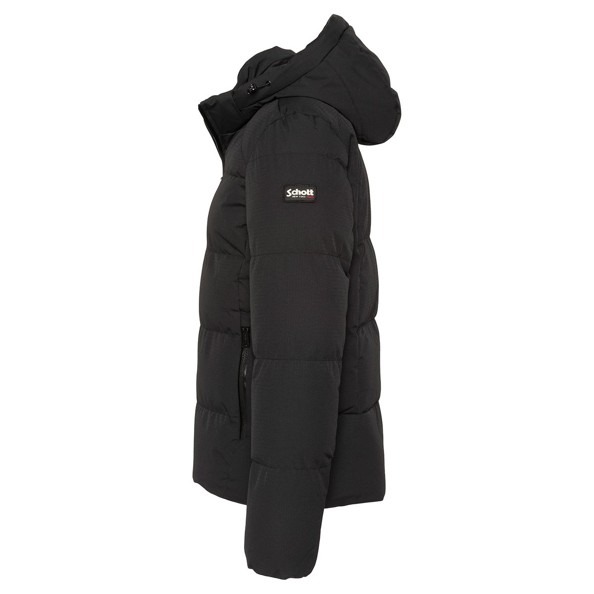 Blouson à capuche noir, SCHOTT