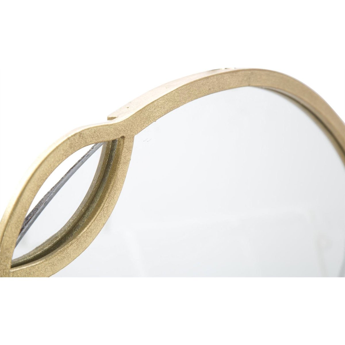 Miroir rond au cadre en fer collection GLAM doré, RECOLLECTION