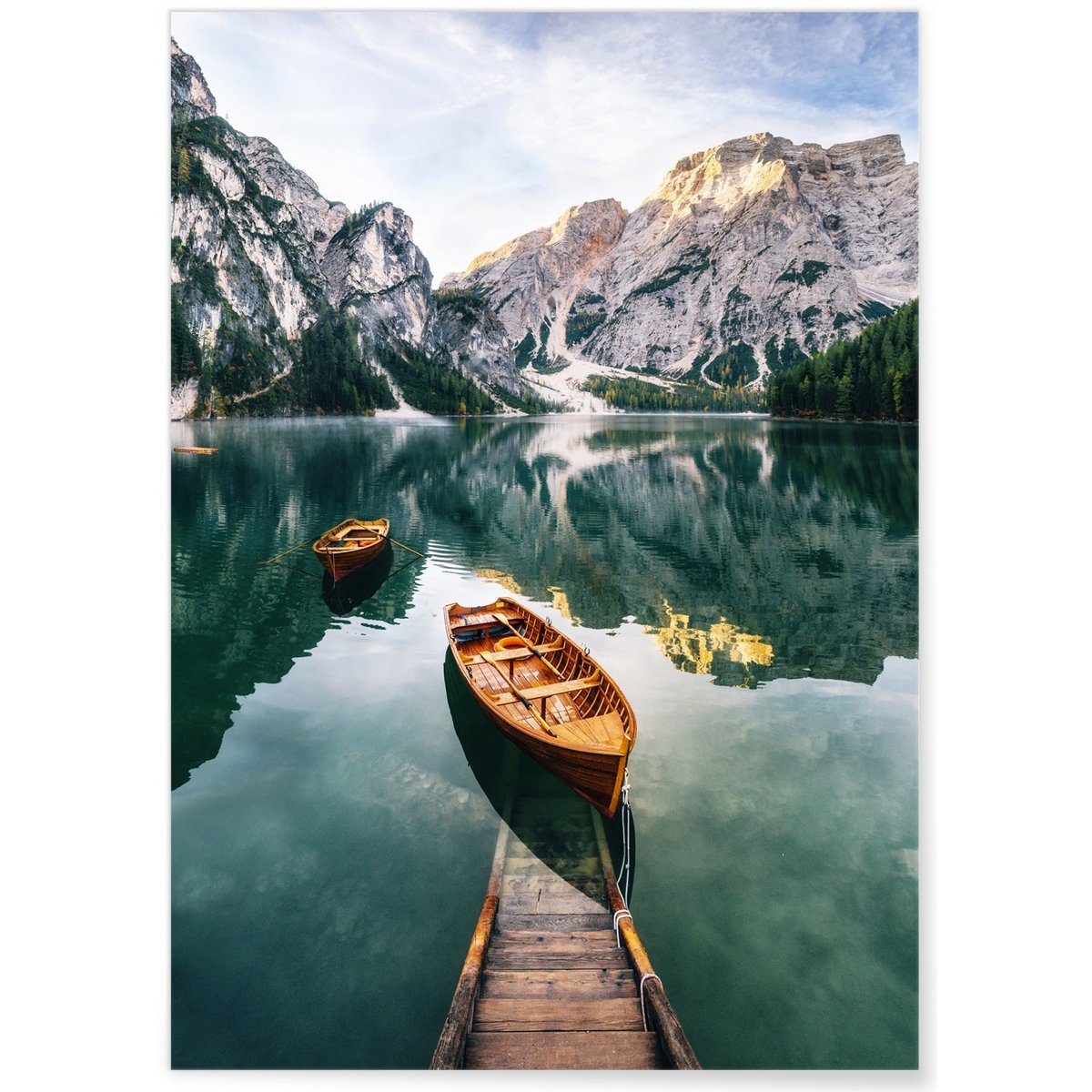 Poster Nature Lac blanc, L'AFFICHERIE